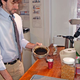 Durkee isn't exactly certain when his responsibilities grew from just brewing the coffee to serving it around the office.